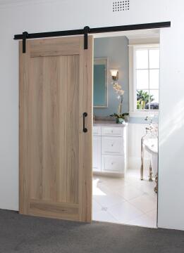 Interior Sliding Door with sliding mechanism kit  Barn shaker style W930mm x H2050mm