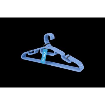 Otima plastic coat hanger 5 pack blue