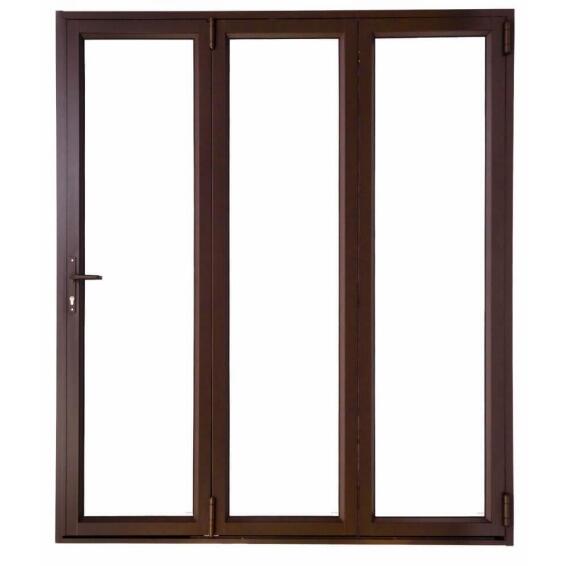 Aluminium folding door bronze 3 panel left hand opening W1800MM x