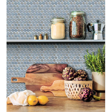 Mosaic bubble magic blue 312x330mm