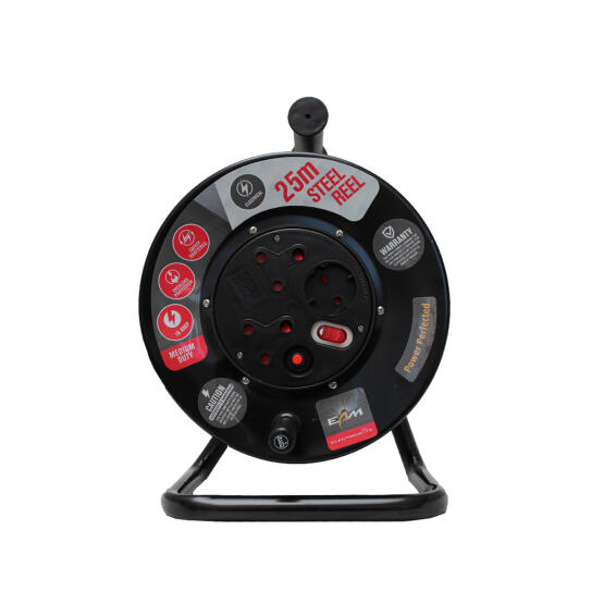EXTENSION STEEL REEL 16 AMP 25M