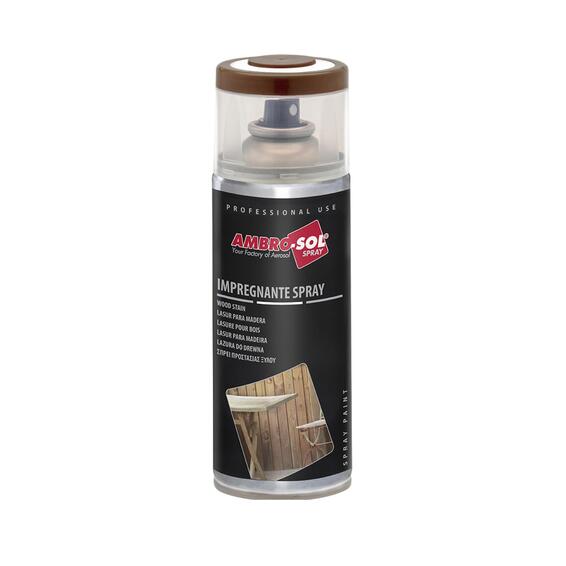 WOOD STAIN SPRAY PAINT AMBRO SOL DARK NUT 400ML