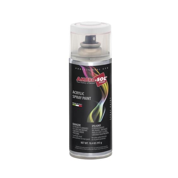 ACRYLIC ENAMEL SPRAY PAINT MULTIPURPOSE AMBRO SOL SATIN WHITE 
