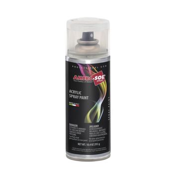 ACRYLIC ENAMEL SPRAY PAINT MULTIPURPOSE AMBRO SOL GLOSS TRANSPARENT  