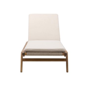 Naterial Oasis Wooden Sunbed with Cushion FSC Acacia, No Wheels