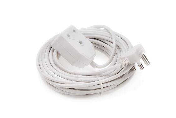 EXT CORD 10MM X 2,5MM 16A WHITE