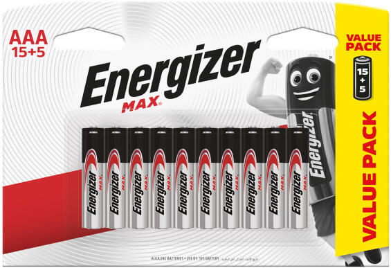 BATTERY AAA MAX 15+5 ENERGIZER