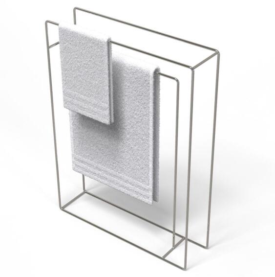 Steelcraft Towel Stand Stainless Steel Cube Chrome W60CMXD15CMXH80CM 