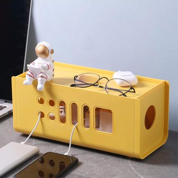 Cable Storage Box Digital Nomad Yellow