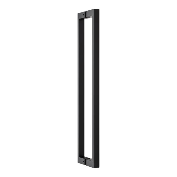 Square ss straight pull handle black