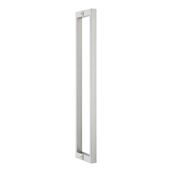 Square ss straight pull handle brushed
