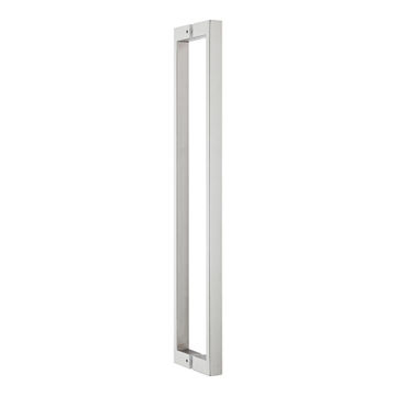 Square ss straight pull handle brushed