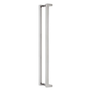 Brushed stainless s square pull handle