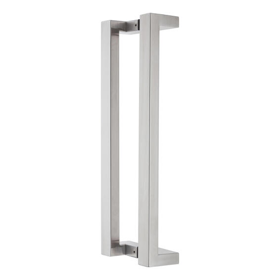 Brushed stainless s square pull handle