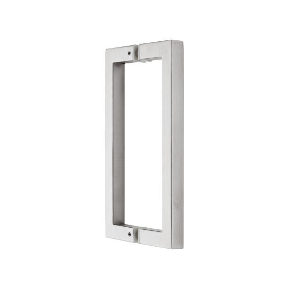 Square pull handle stainless s brushed