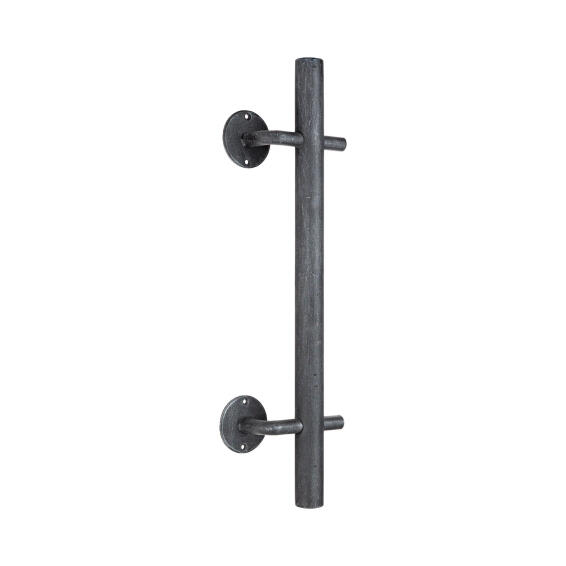 Zion Offset Pull handle in a matt black finish 