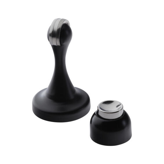 Wall mount magnetic door stop matt blk