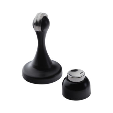 Wall mount magnetic door stop matt blk