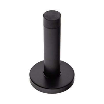Wall mounted door stop in a black finish