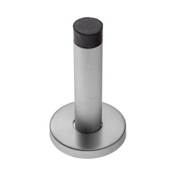 Wall mounted door stop brushed finish