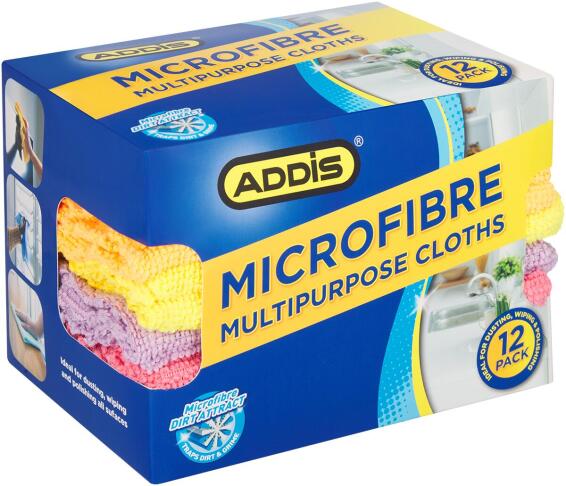 ADDIS MICROFIBRE CLOTH SET OF 12