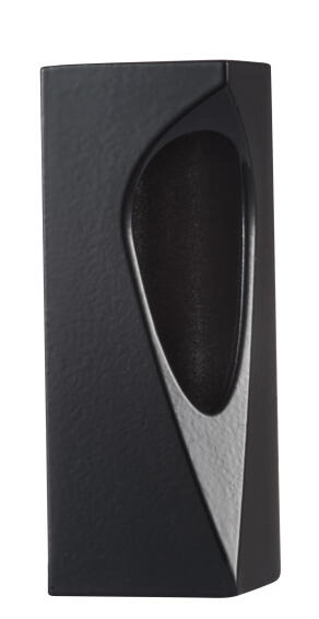 Inspire curtain rod finial  28mm diameter hole column black x1