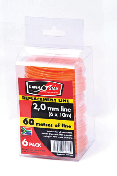 2.5 MM X 10 M SIX PACK NYLON LINE