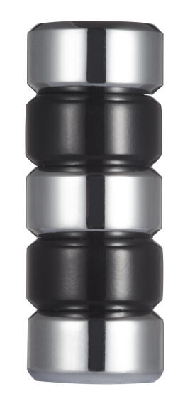 Inspire curtain rod finial  28mm diameter 5 parts column gloss black x1
