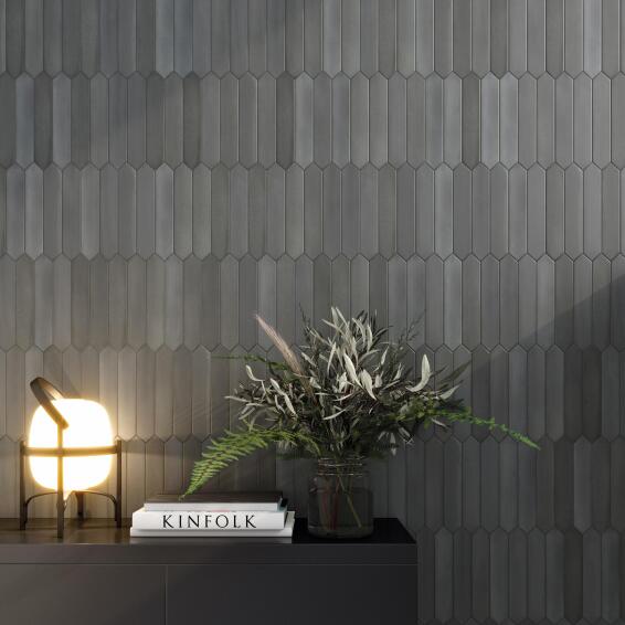 Wall tile  ceramic candy crayon graphite 34x243mm
