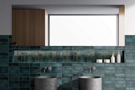 Wall Tile Ceramic Amazonia Sapphire 65X200MM (0,624m2/box)