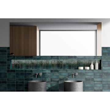 Wall Tile Ceramic Amazonia Sapphire 65X200MM (0,624m2/box)