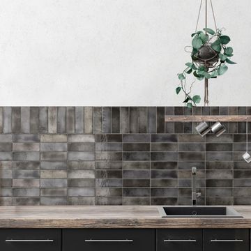 Wall Tile Ceramic Amazonia Carbon 65X200MM (0.624m2/box)