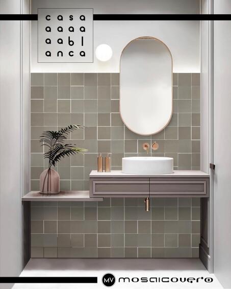 Wall Tile Ceramic Casablanca Quadrato Bone 120X120MM