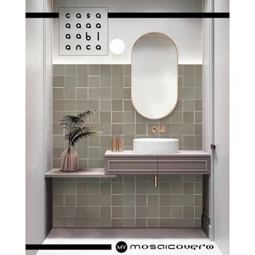 Wall Tile Ceramic Casablanca Quadrato Bone 120X120MM