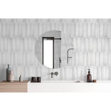 Wall Tile Ceramic Borriana White 75X300MM (0.5m2/box)