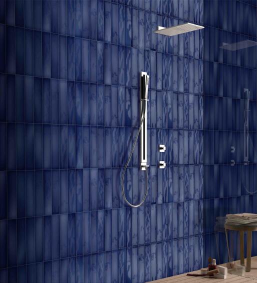 Wall Tile Ceramic Borriana Navy 75X300MM (0.5m2/box)