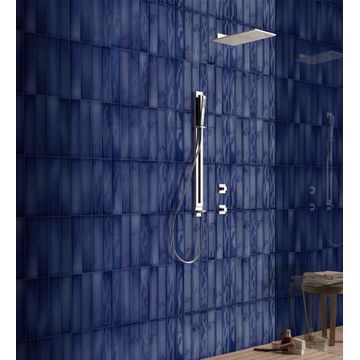 Wall Tile Ceramic Borriana Navy 75X300MM (0.5m2/box)