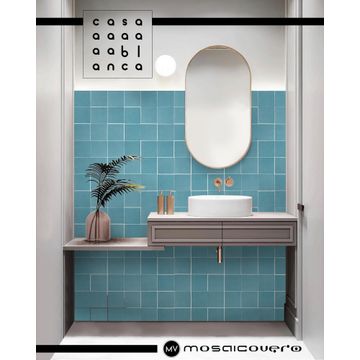 Wall Tile Ceramic Casablanca Quadrato Sky 120X120MM