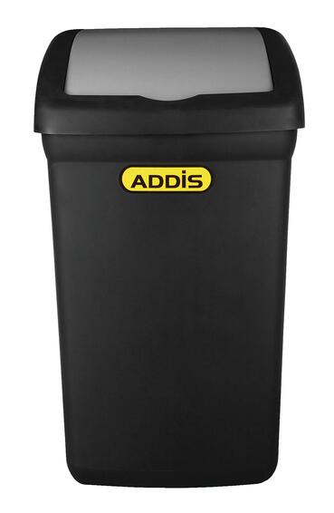 ADDIS FLIP TOP BIN BLACK 46L
