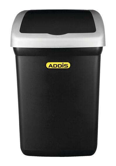 ADDIS FLIP TOP BIN BLACK 32L