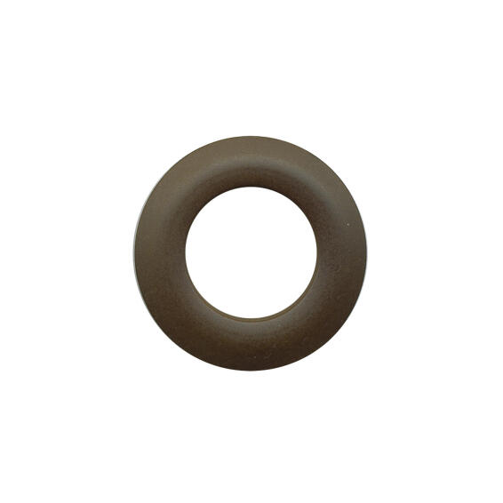Curtain Grommets Metal Look Brown x8