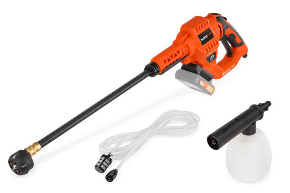 Dual power cordless high pressure cleaner 20V, 25 bar combo