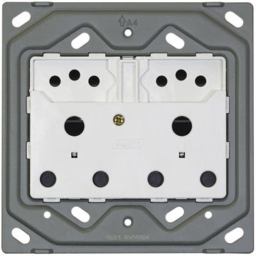 SOCKET1X3PIN&2XV-SLIMVETI34X4NOCOVER