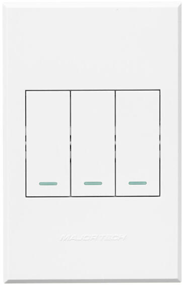 COVER PLATE 3L SWITCH VETI3 2X4 WT/WT