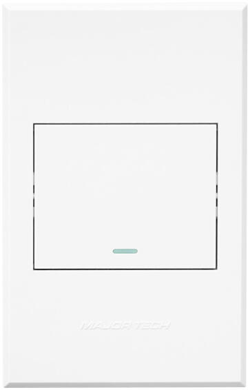 COVER PLATE 1L SWITCH VETI3 2X4 WT/WT
