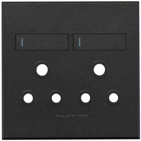 COVER PLATE 2XSOCKET VETI3 4X4 GR/GR