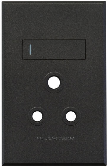 COVER PLATE 1XSOCKET VETI3 2X4 GR/GR