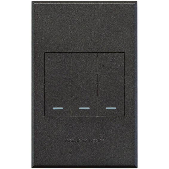 COVER PLATE 3L SWITCH VETI3 2X4 GR/GR