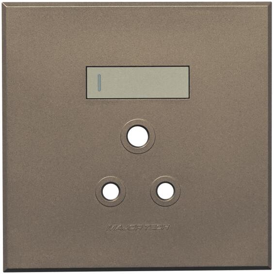 COVER PLATE 1XSOCKET VETI3 4X4 TI/BR
