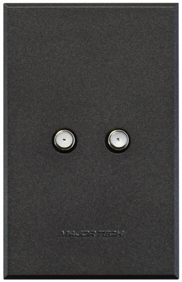 Veti 3 Double Satelitte Socket Graphite (100x50)